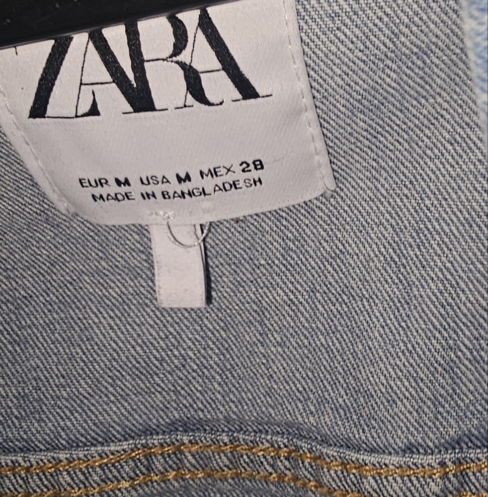 Zara Denim Jacket Basic Dept Jean Jacket Womens S… - image 4